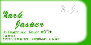 mark jasper business card